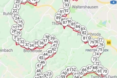 Die Strecke des ThüringenULTRA