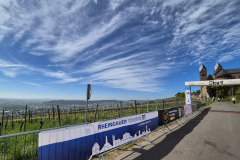Start mit tollem Blick über die Rheinebene.